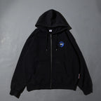Over Print - MOON CHiLD Zip Hoodie - Charcoal