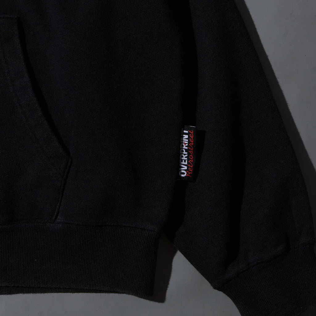 Over Print - MOON CHiLD Zip Hoodie - Charcoal
