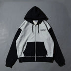 Over Print - EVERYDAY Zip Hoodie - Ash
