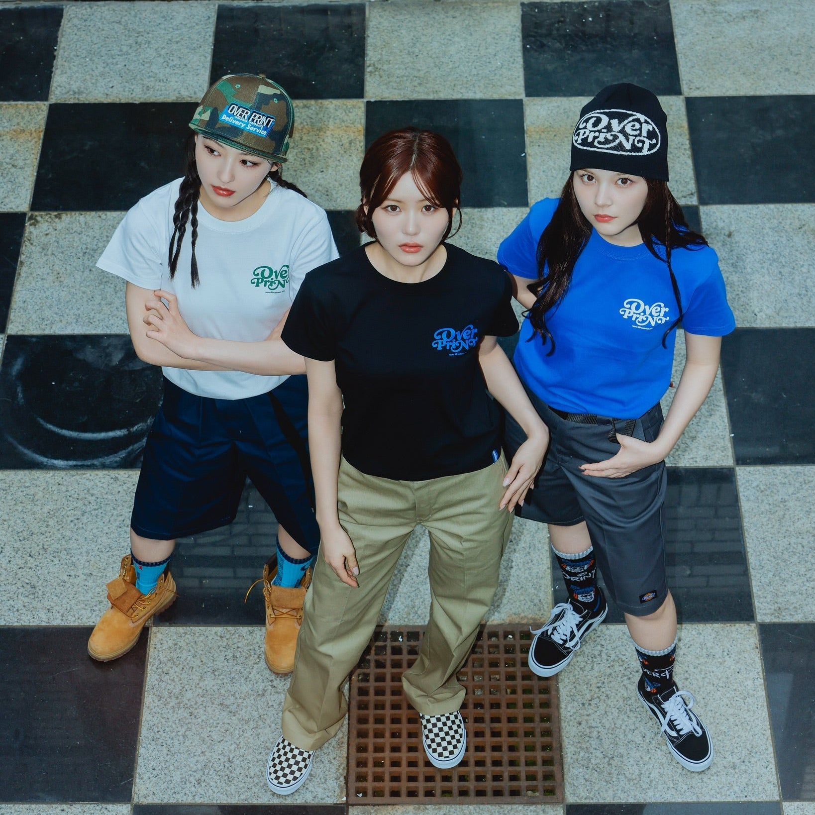 Over Print - Playful Logo Ladies mini Tee  - 4 Colors