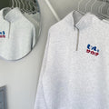 One Drop - Fukuda "Beer and Sauna®" Embroidered Half-Zip Sweatshirt