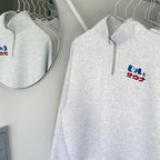 One Drop - Fukuda "Beer and Sauna®" Embroidered Half-Zip Sweatshirt