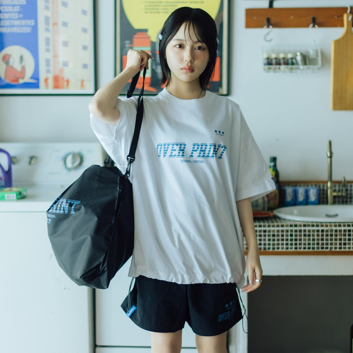 Over Print - BLUE MOTION Tee - 3 Colors