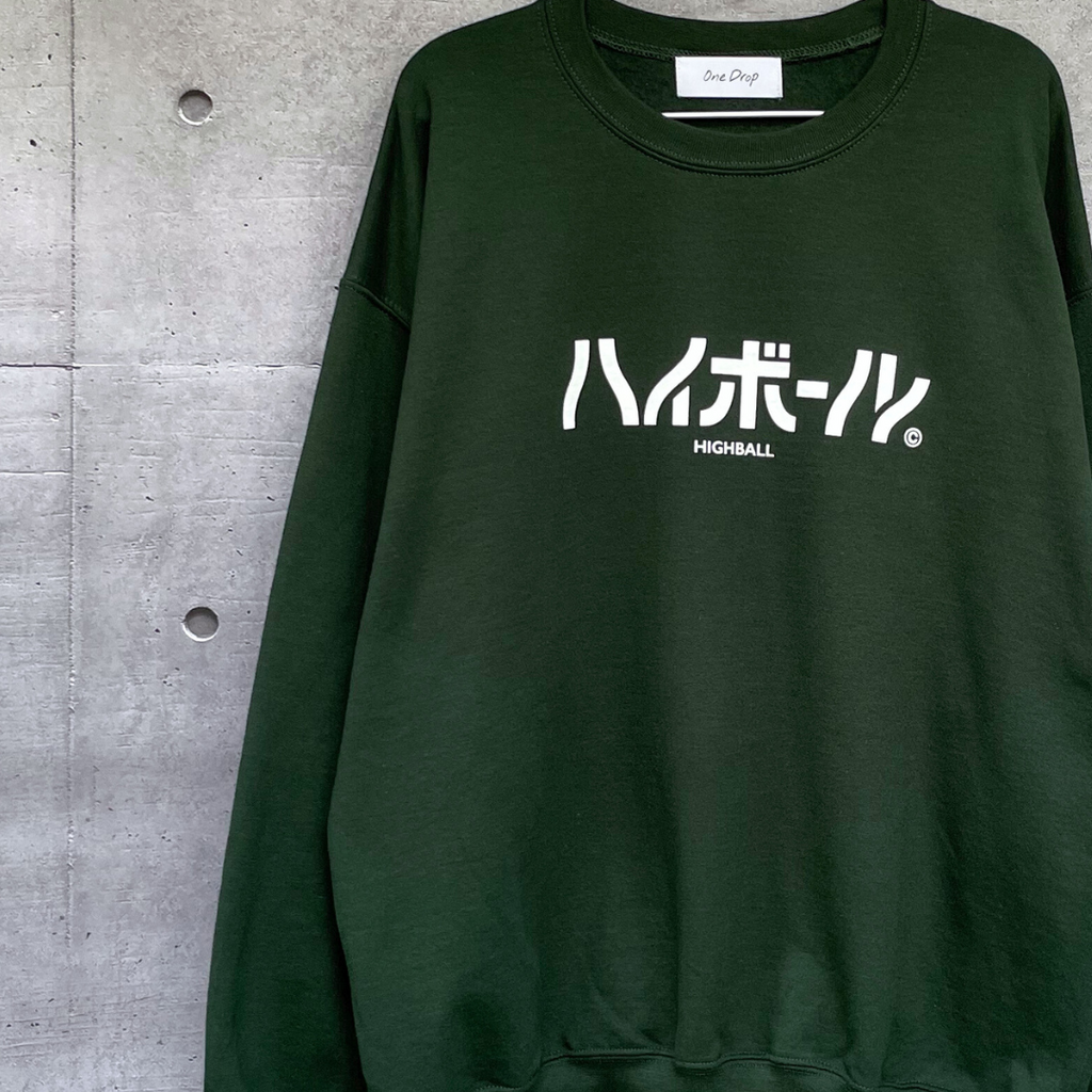 One Drop - Fukuda "Highball" Big Logo Crewneck Sweatshirt  - 4 colors