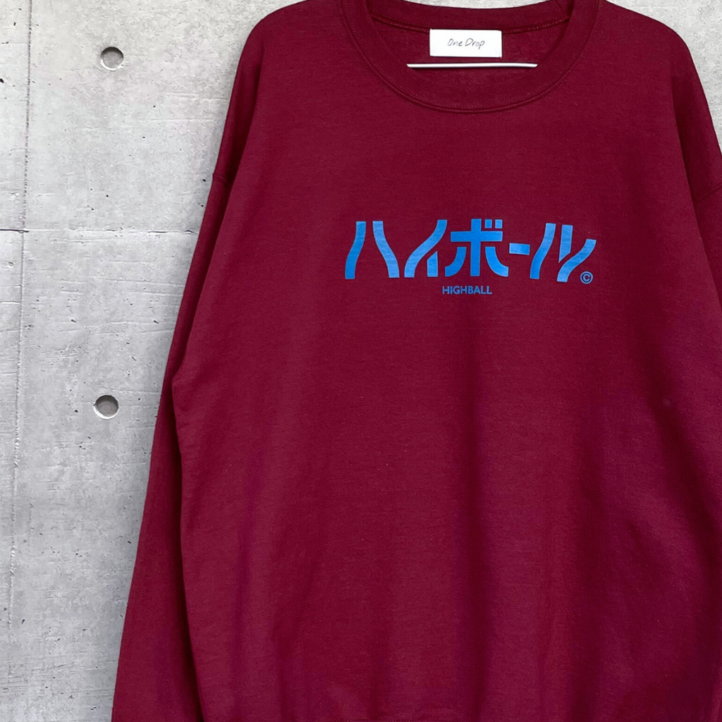 One Drop - Fukuda "Highball" Big Logo Crewneck Sweatshirt  - 4 colors