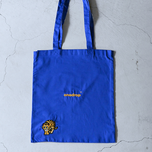 One Drop - Tomowaka "Tiger Cat" Embroidered Tote Bag - 4 Colors
