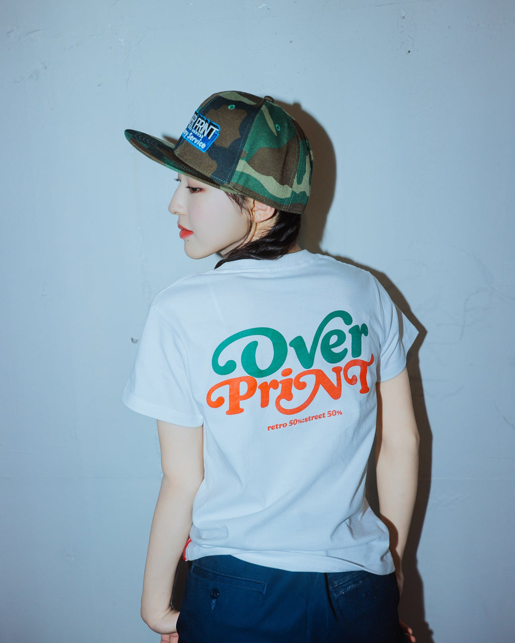 Over Print - Playful Logo Ladies mini Tee  - 4 Colors