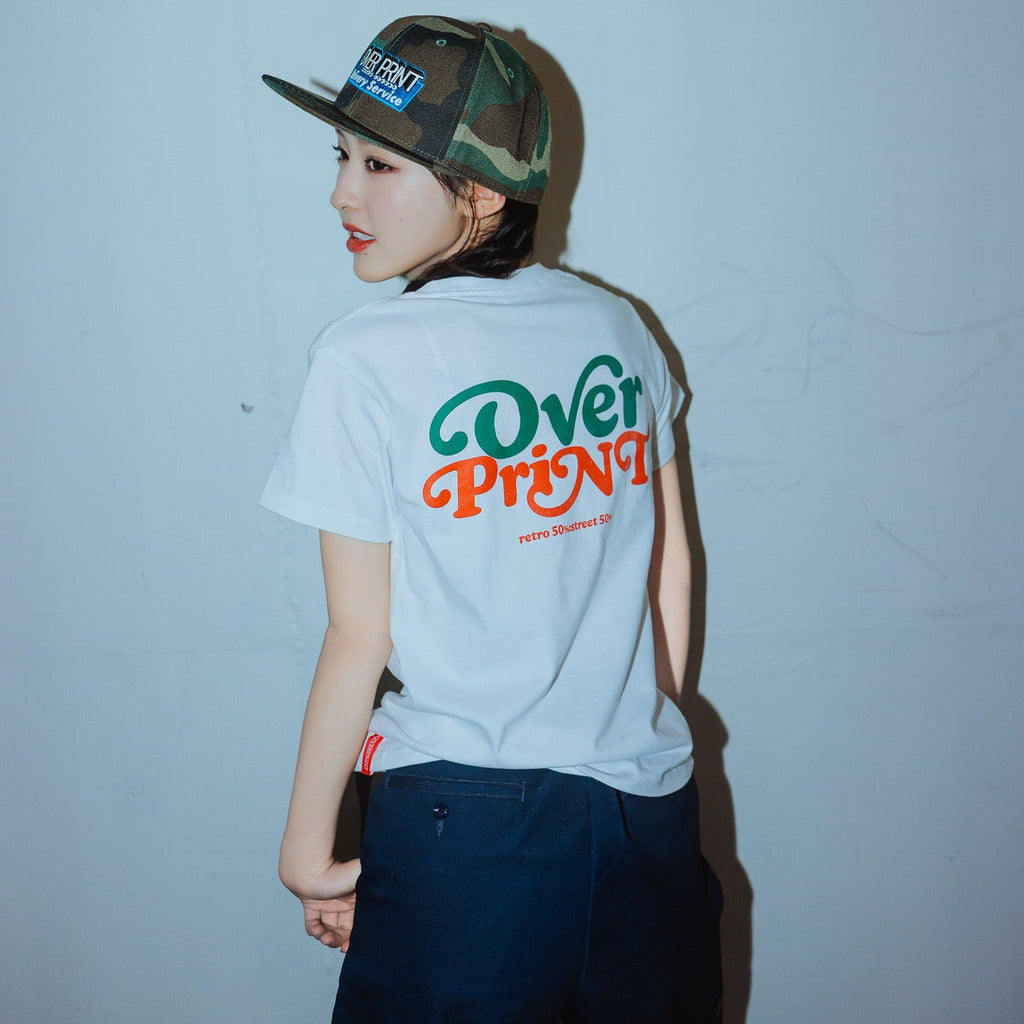 Over Print - Playful Logo Ladies mini Tee  - 4 Colors
