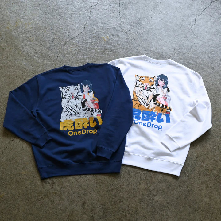 One Drop - chao! "Tiger Drunk" Crewneck Sweatshirt - 2 Colors