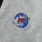 Over Print - MOON CHiLD Zip Hoodie - Ash