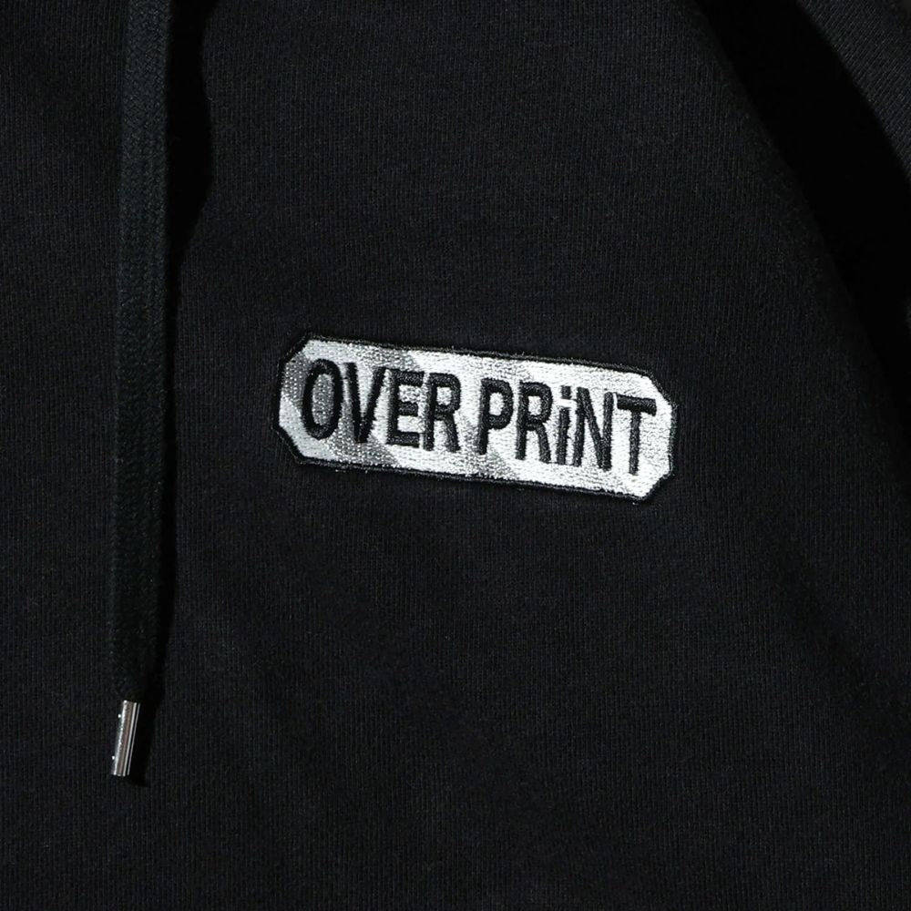 Over Print - EVERYDAY Zip Hoodie - Black