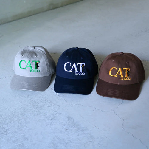 ともわか CAT刺繡 CAP