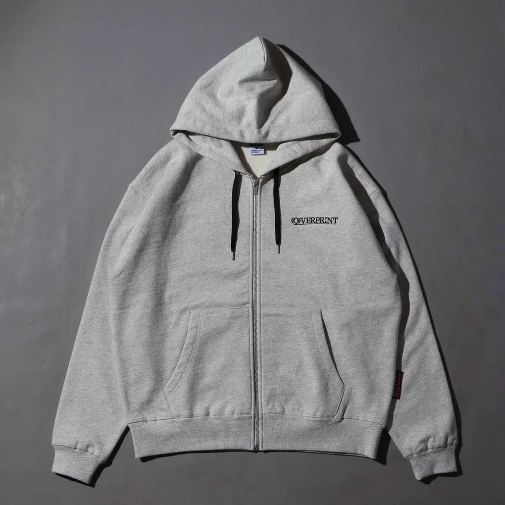 Over Print - OVERPRINT Zip Hoodie - Ash Gray