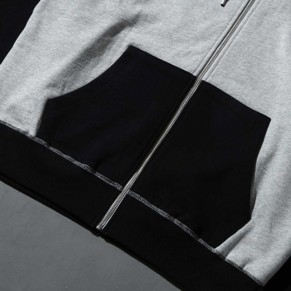 Over Print - EVERYDAY Zip Hoodie - Ash