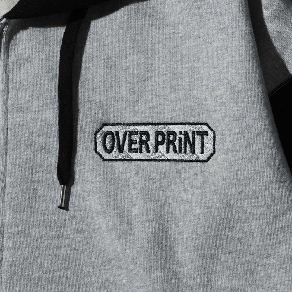 Over Print - EVERYDAY Zip Hoodie - Ash