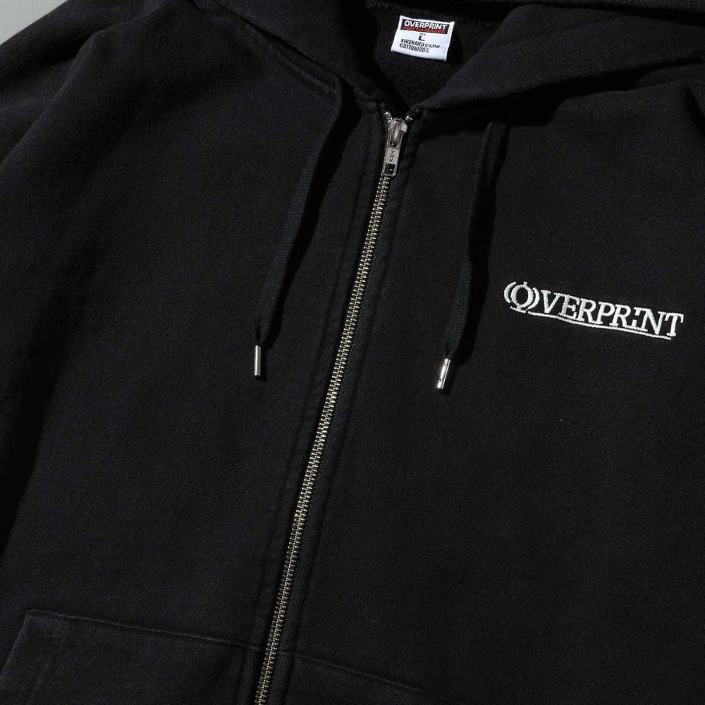 Over Print - OVERPRINT Zip Hoodie - Charcoal