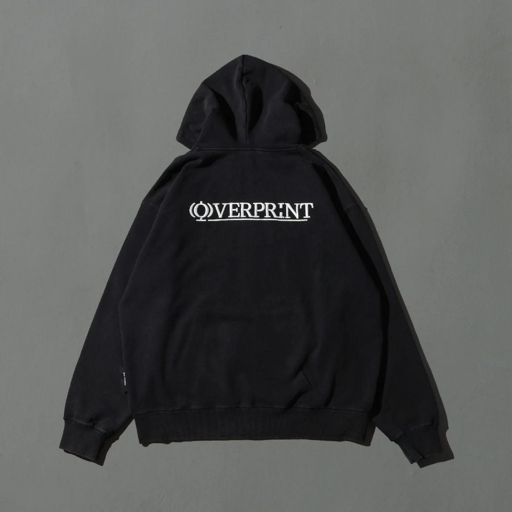 Over Print - OVERPRINT Zip Hoodie - Charcoal