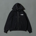 Over Print - EVERYDAY Zip Hoodie - Black