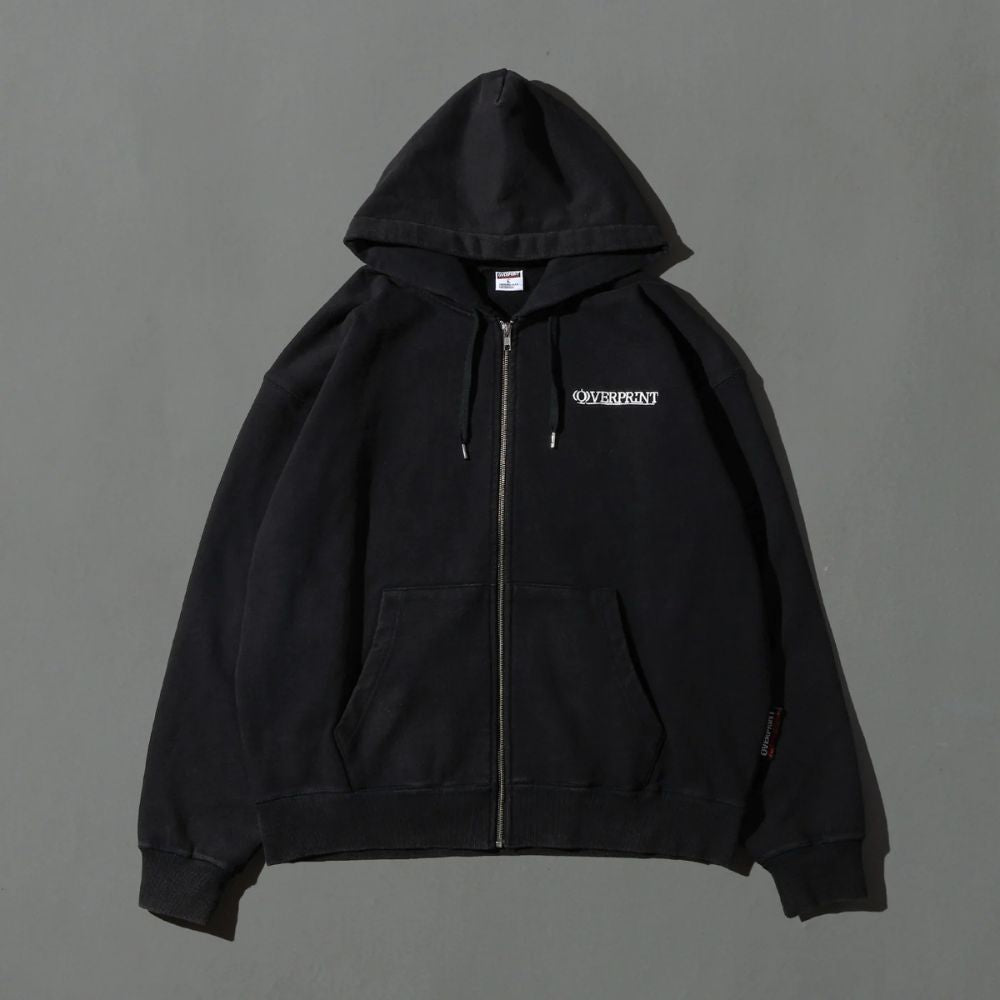 Over Print - OVERPRINT Zip Hoodie - Charcoal