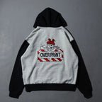 Over Print - EVERYDAY Zip Hoodie - Ash