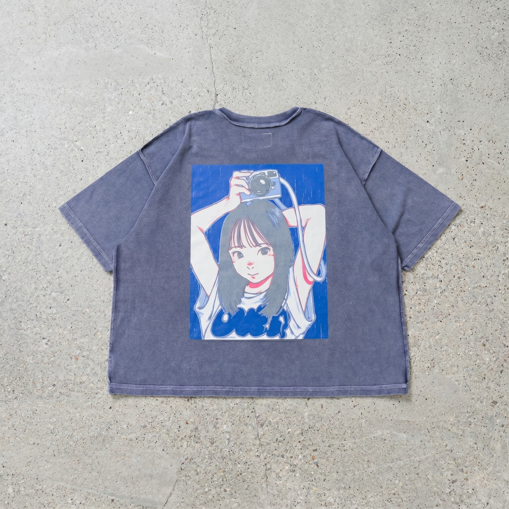 Over Print POP ART pigment Tee Ver14 GLOW IN THE DARK