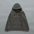 Over Print - Satan logo Bonding Boa Hoodie - Gray