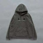 Over Print - Satan logo Bonding Boa Hoodie - Gray