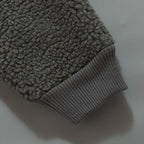 Over Print - Satan logo Bonding Boa Hoodie - Gray