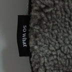 Over Print - Satan logo Bonding Boa Hoodie - Gray