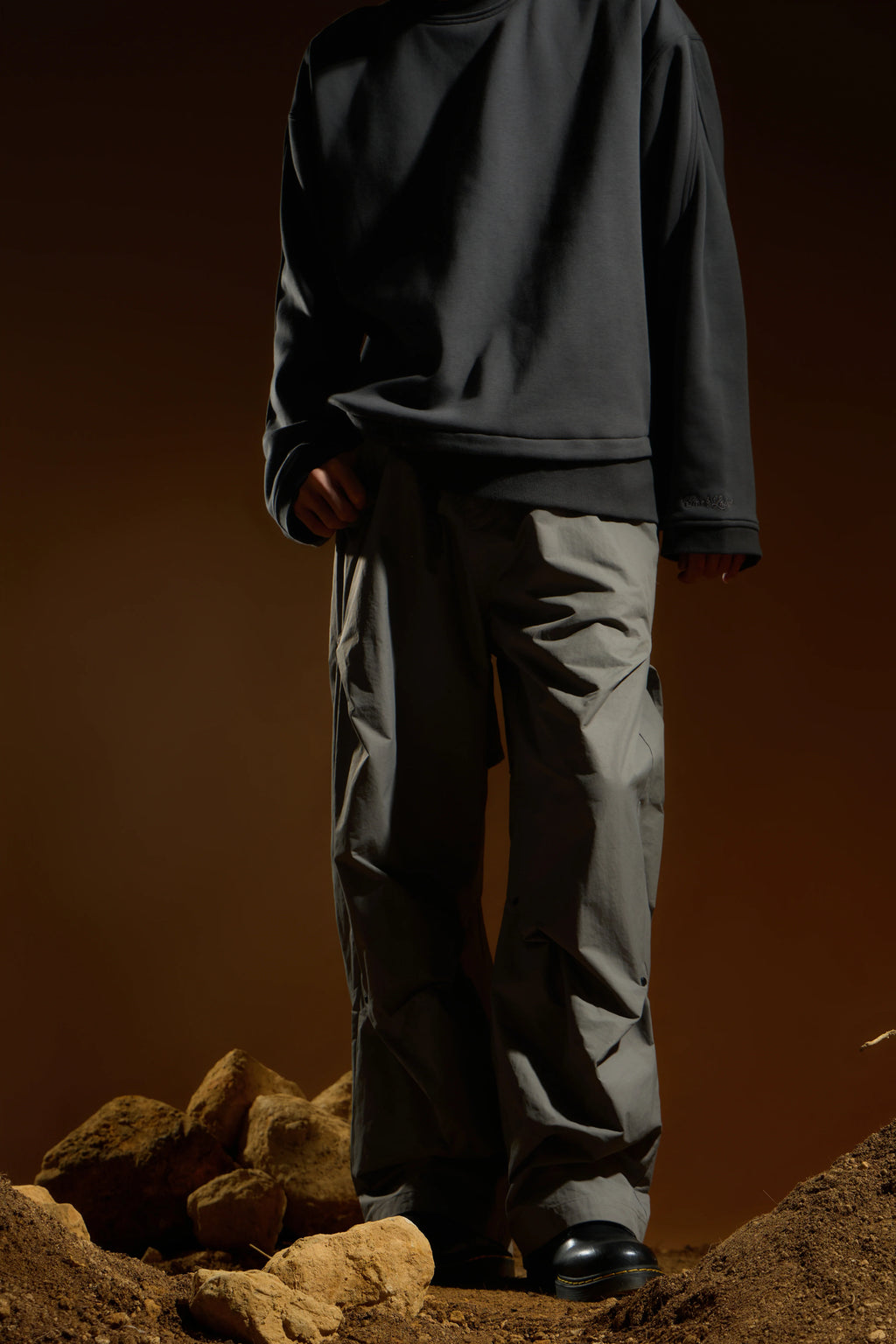 Dimensional Fold Pants