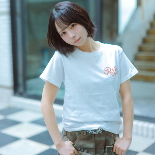 Over Print MERRY MERRY Ladies mini Tee