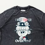 Over Print - Uncle Sam Tee - Charcoal