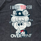 Over Print - Uncle Sam Tee - Charcoal