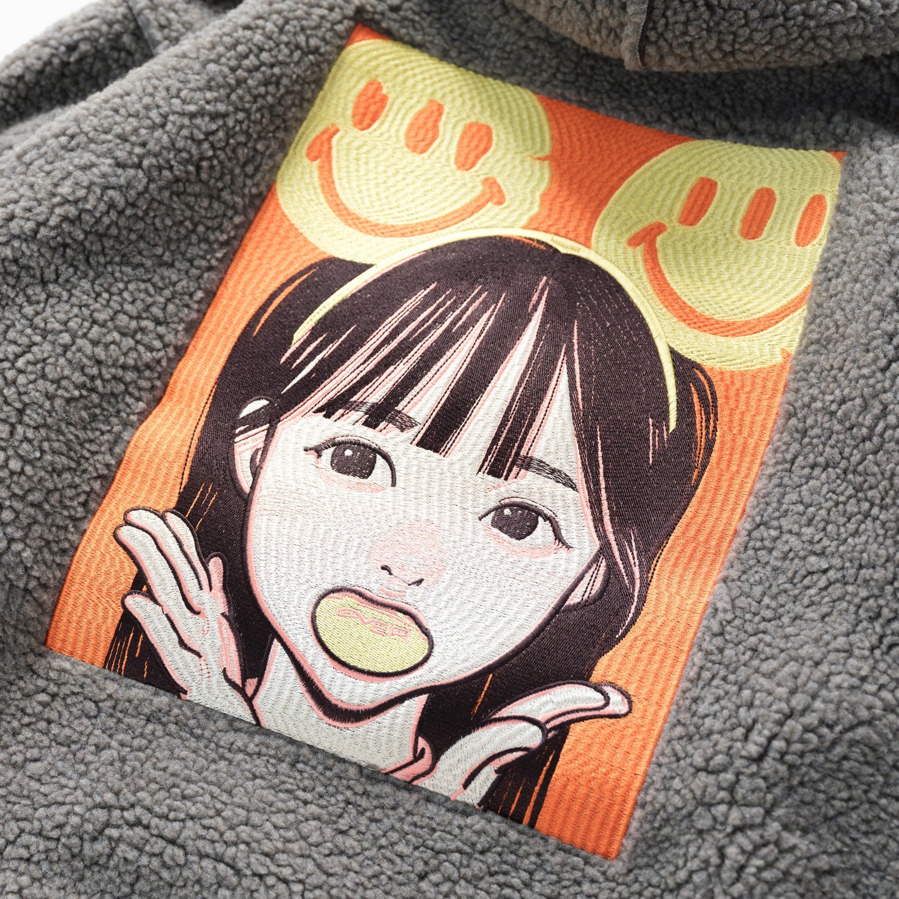 【詢問商品】POP ART Bonding Boa Hoodie Ver:24 - Gray