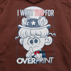 Over Print - Uncle Sam Hoodie - Brown