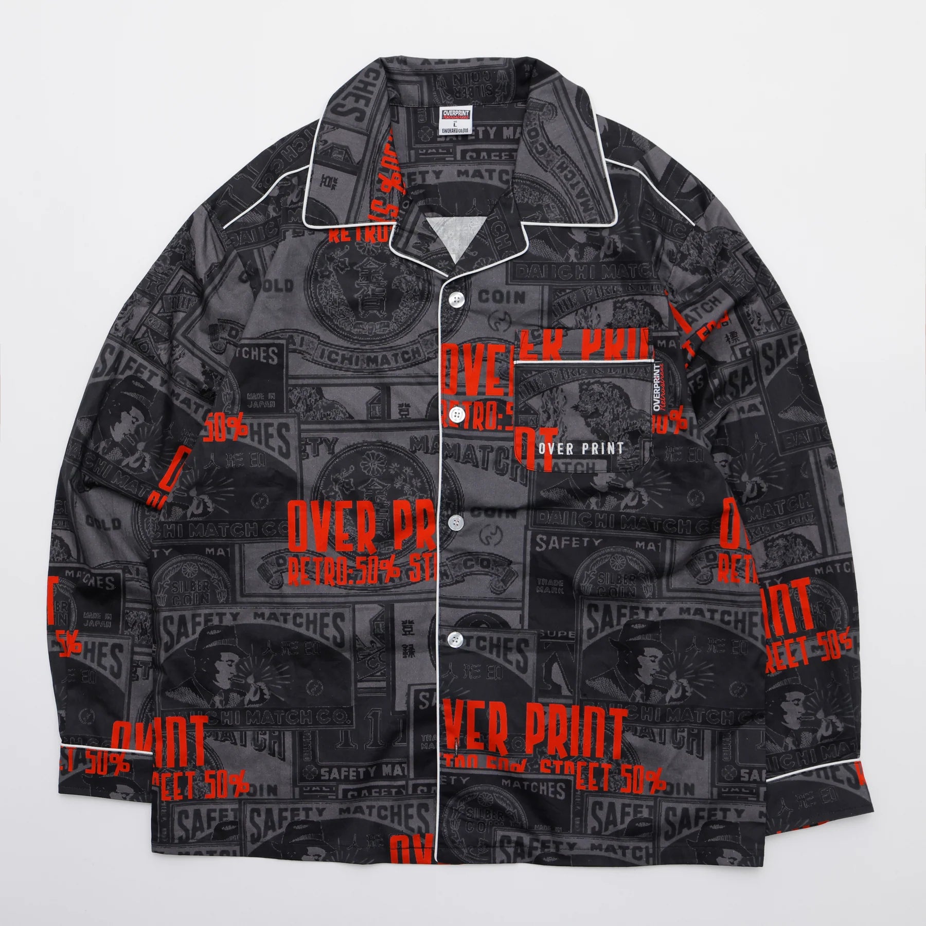 Over Print - LOUNGE SHIRT *日本燐寸工業会