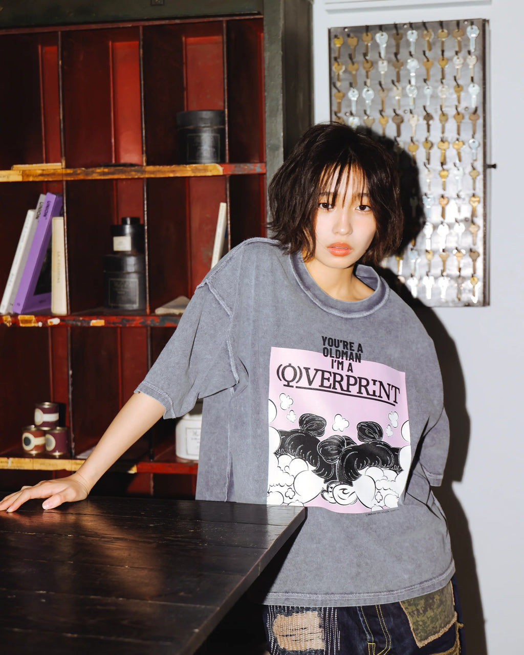 Over Print Above Tee