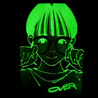 【詢問商品】Over Print - POP ART pigment Tee Ver:16 GLOW IN THE DARK