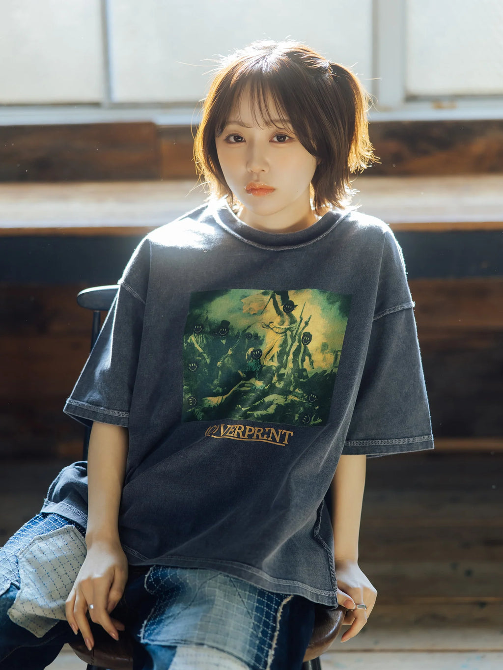 Over Print Revolutionary pigment Tee