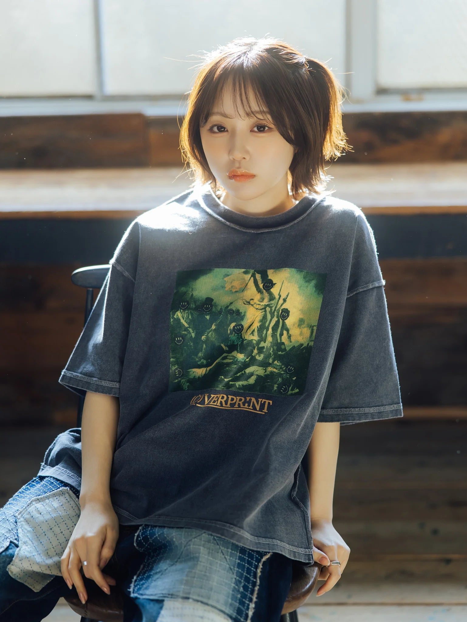 Over Print Revolutionary pigment Tee