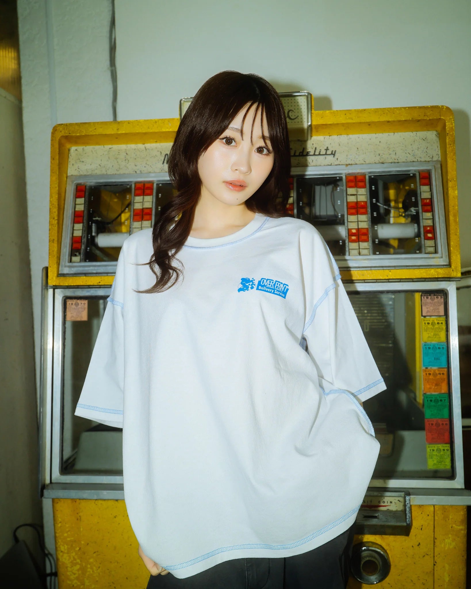 Over Print ZEROZEROHERO Global Delivery Tee