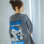 Over Print ZEROZEROHERO Global Delivery pigment Tee