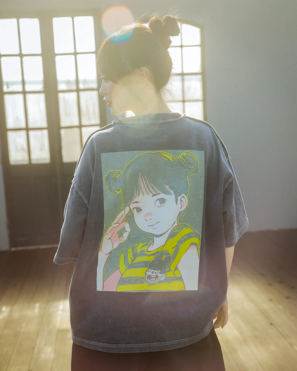 Over Print COTOH POP ART pigment Tee Ver:23 GLOW IN THE DARK