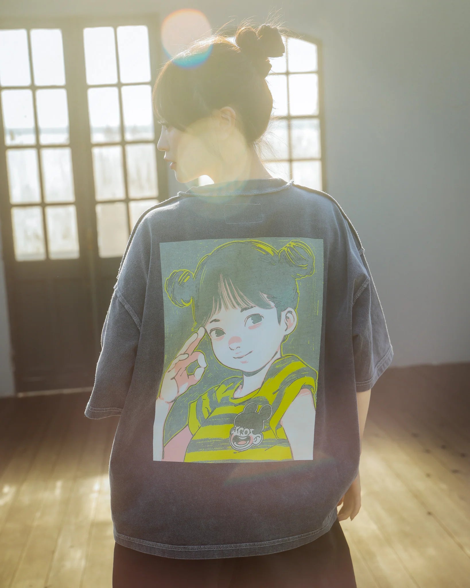 Over Print COTOH POP ART pigment Tee Ver:23 GLOW IN THE DARK