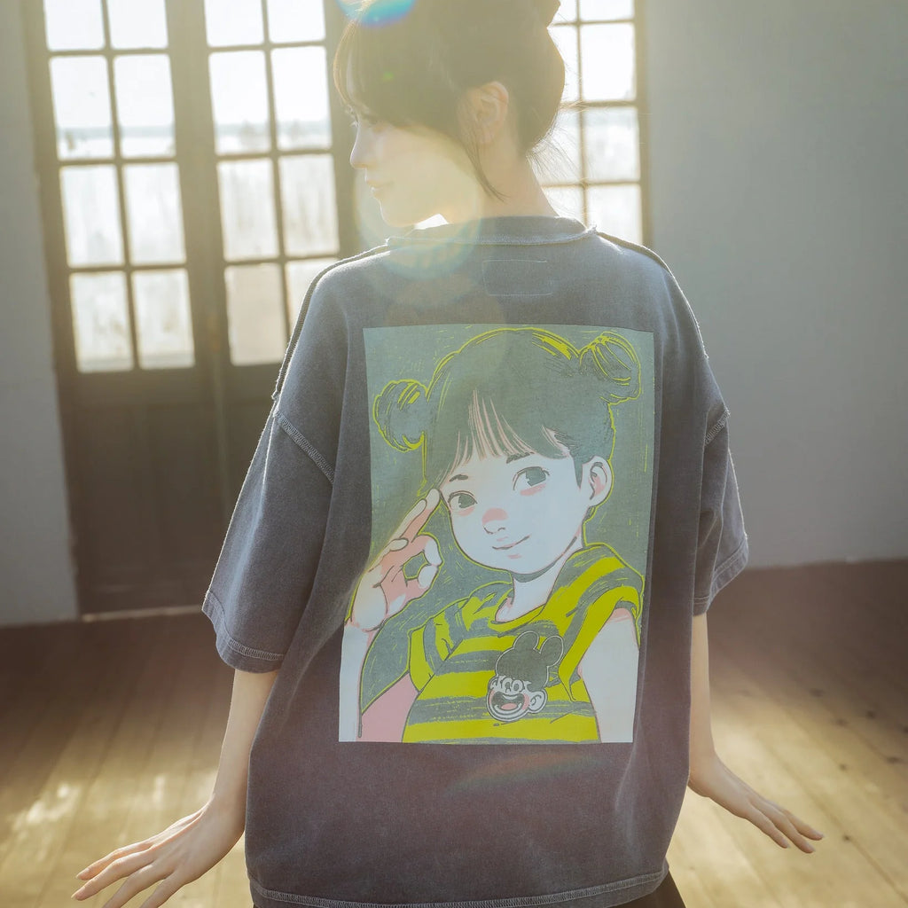 Over Print COTOH POP ART pigment Tee Ver:23 GLOW IN THE DARK