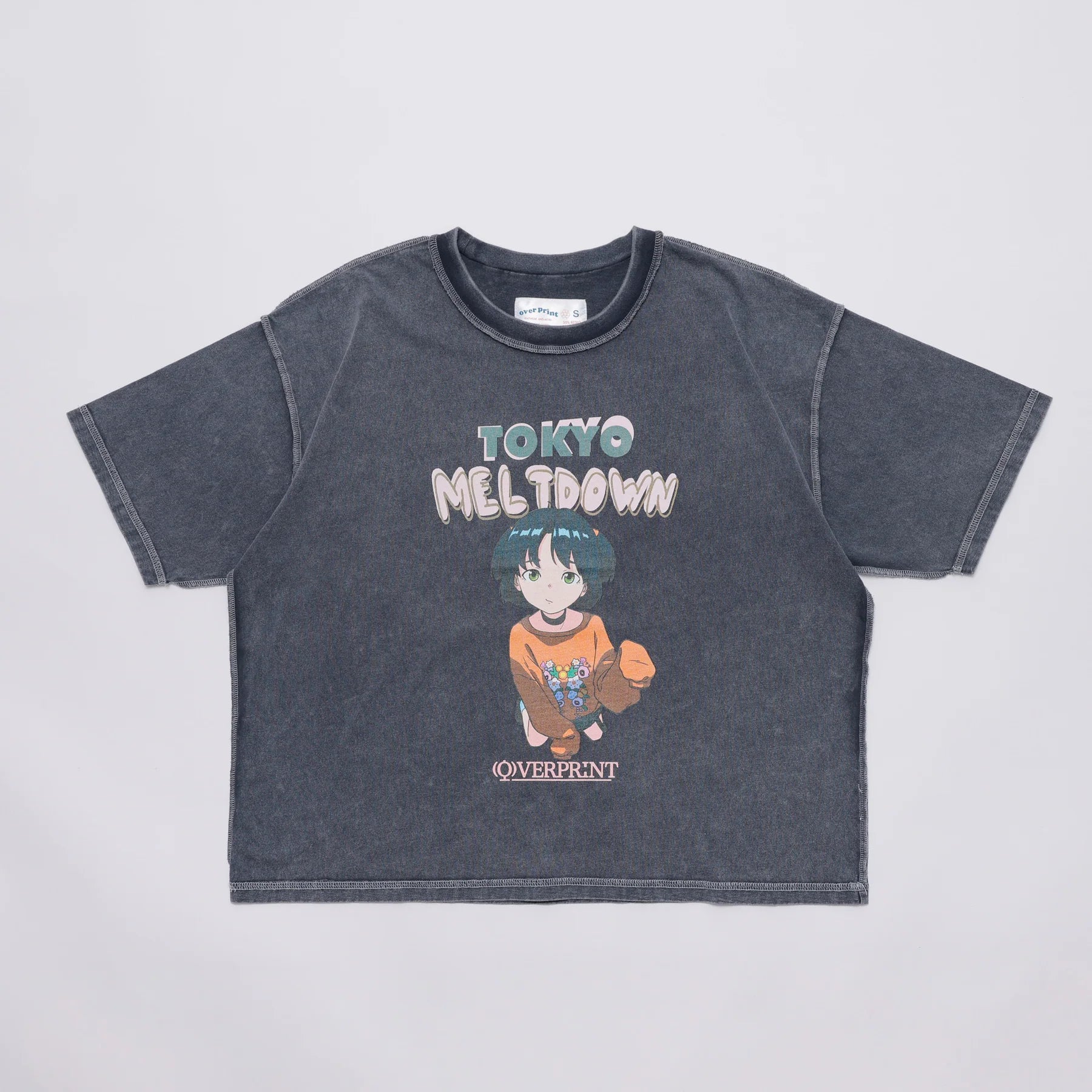 Over Print MELTDOWN pigment Tee 2