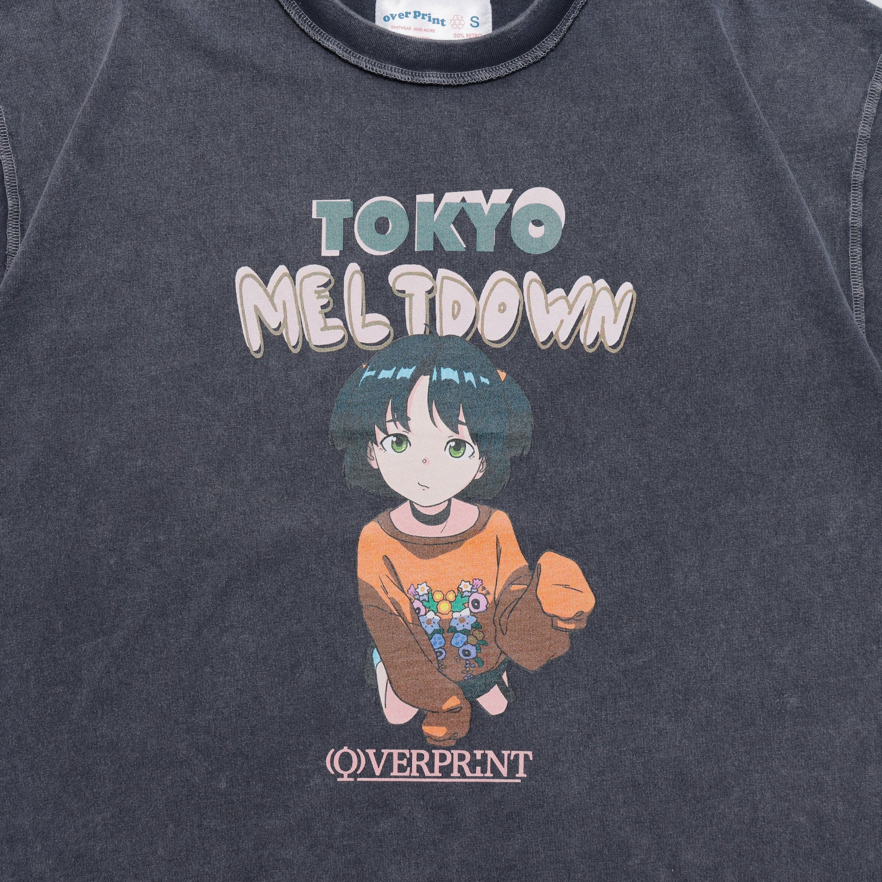 Over Print MELTDOWN pigment Tee 2