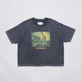Over Print - Revolutionary pigment Tee - Charcoal