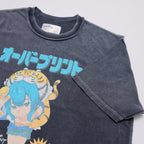 Over Print MAGAZINE pigment Tee