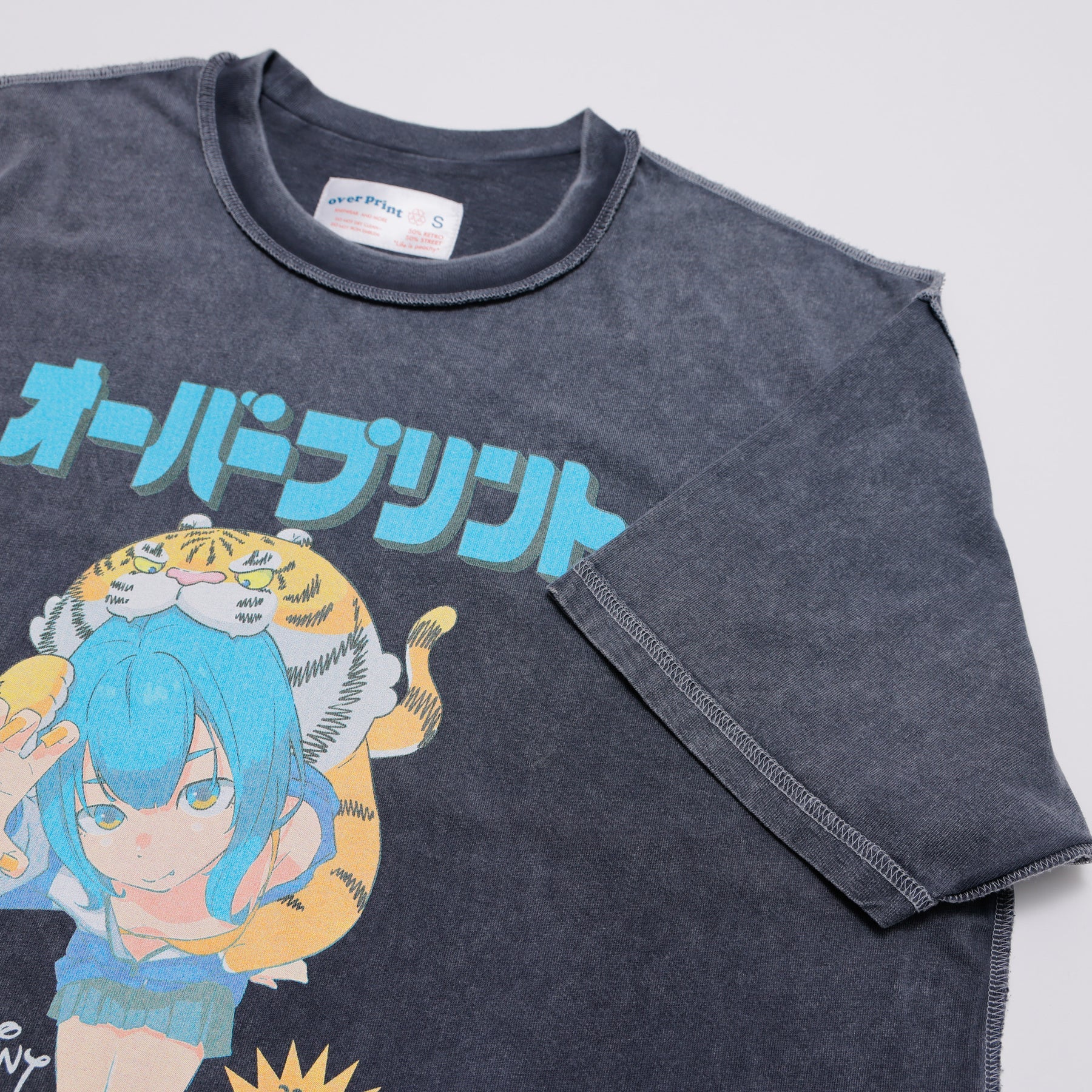Over Print MAGAZINE pigment Tee